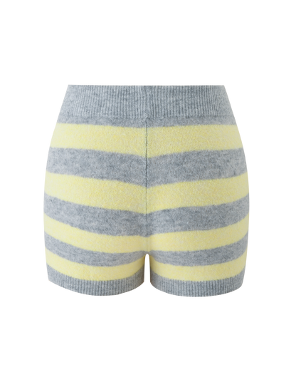 KOA SHORT - YELLOW AND GREY STRIPE