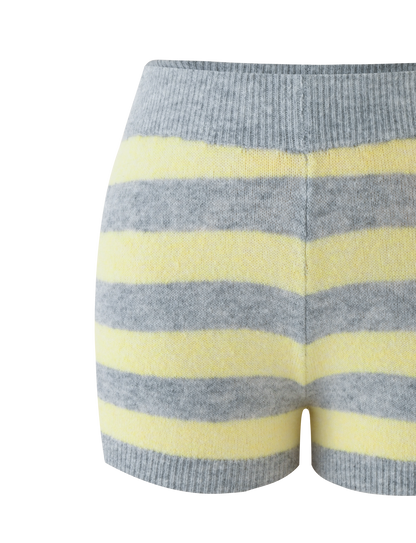 KOA SHORT - YELLOW AND GREY STRIPE