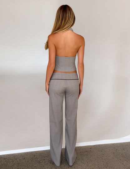 TERESIA PANT - GREY CHECK
