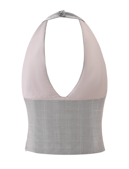 TERESIA TOP - GREY CHECK