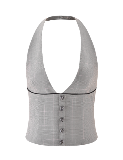TERESIA TOP - GREY CHECK