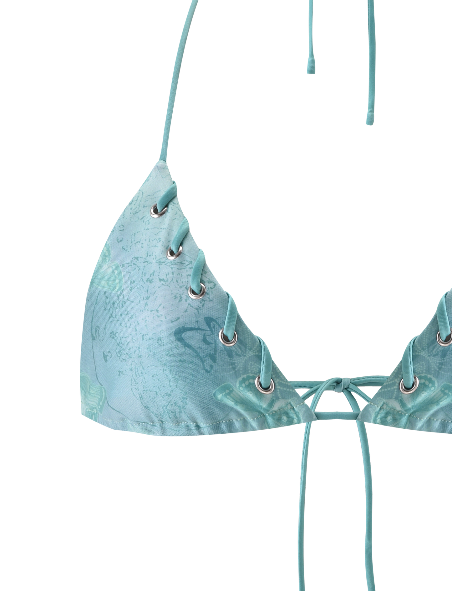 ROBYN BIKINI TOP - BLUE BUTTERFLY PAISLEY
