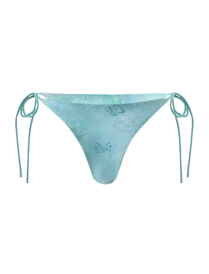 ROBYN BIKINI BOTTOM - BLUE BUTTERFLY PAISLEY