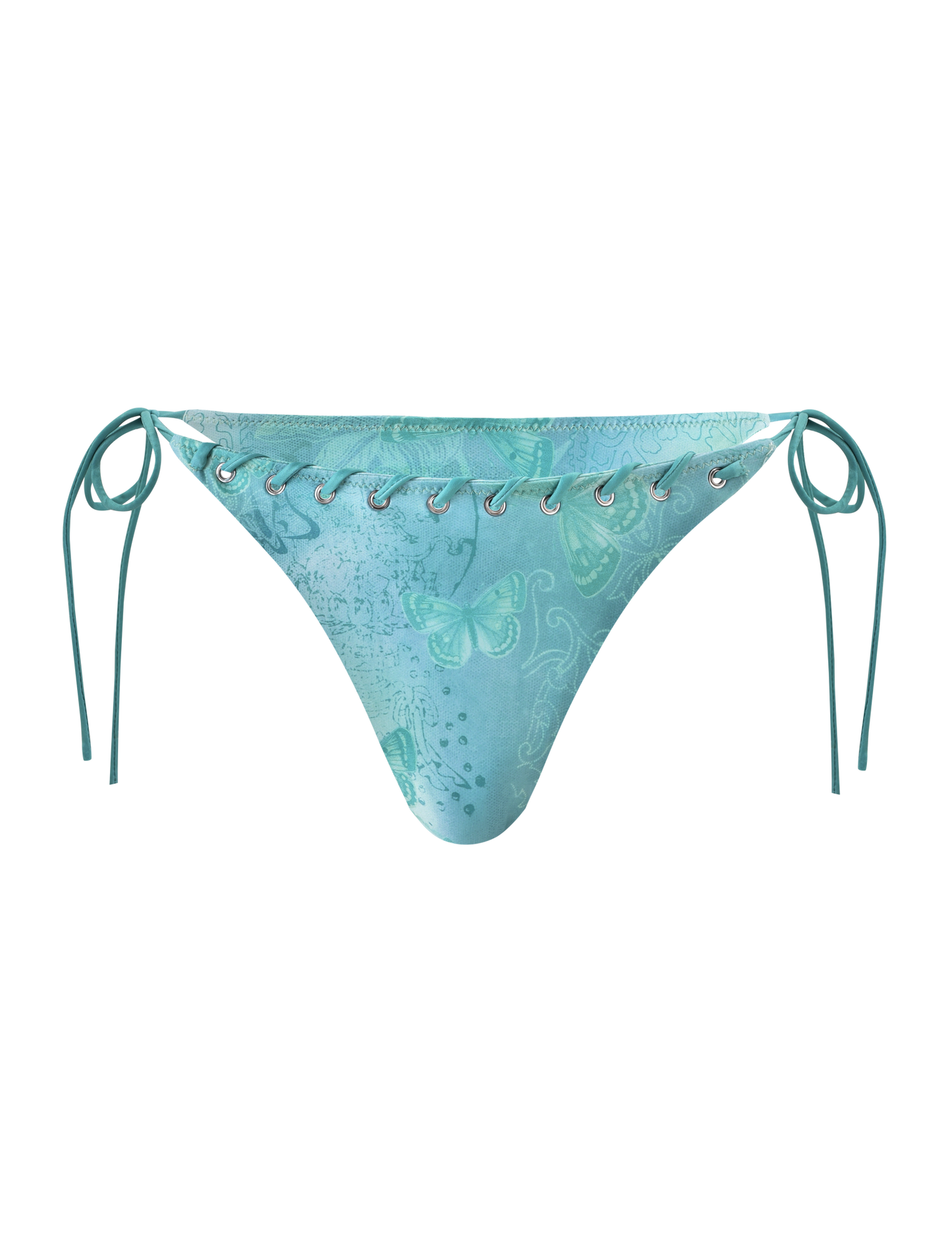 ROBYN BIKINI BOTTOM - BLUE BUTTERFLY PAISLEY