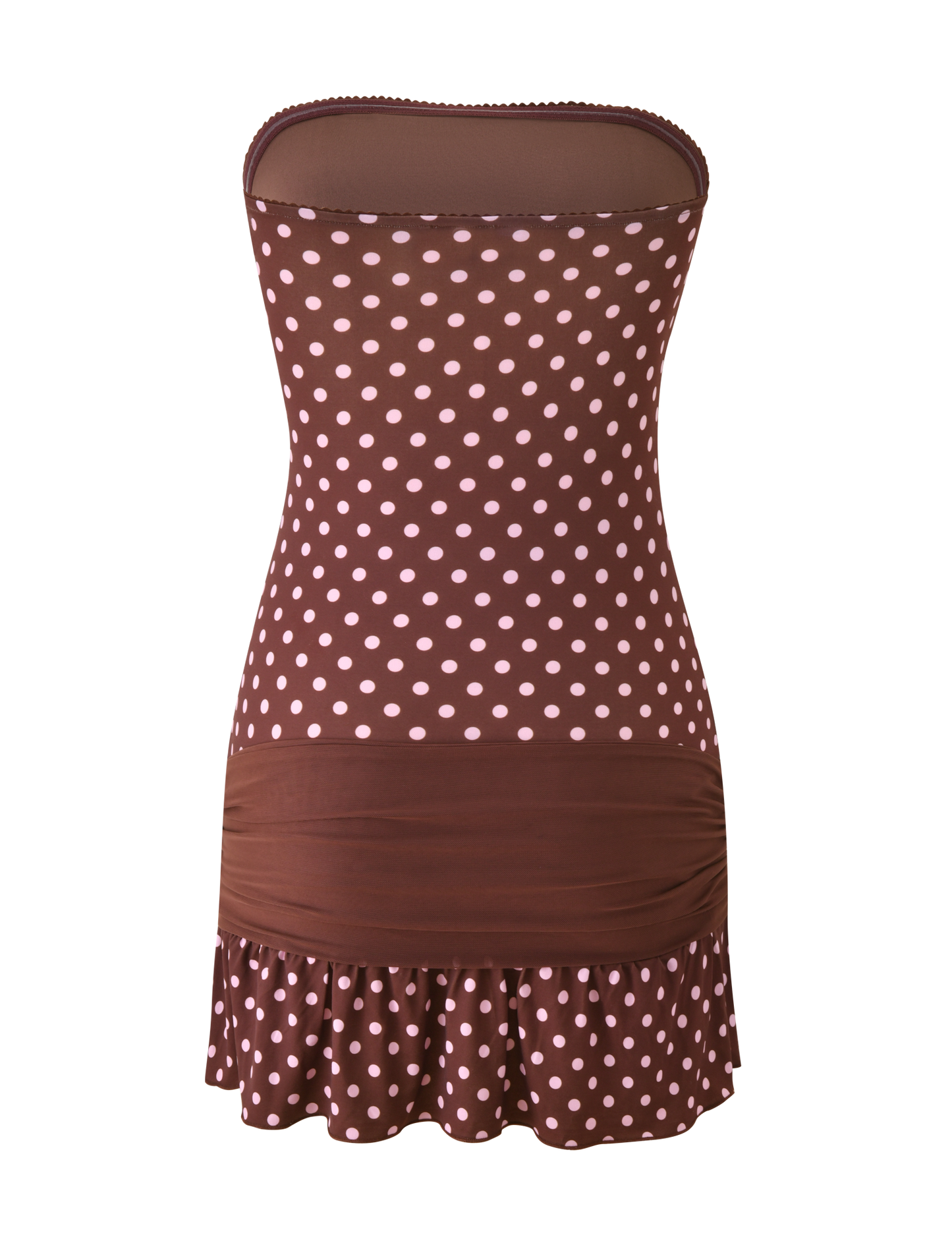 TOVE MINI DRESS - CHOCOLATE POLKA DOT
