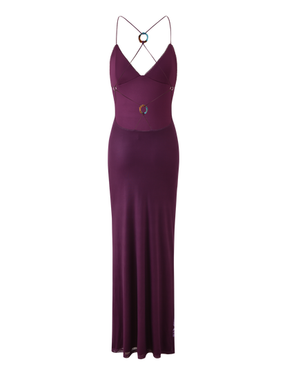 ORIELLE MAXI DRESS - PLUM ORCHID