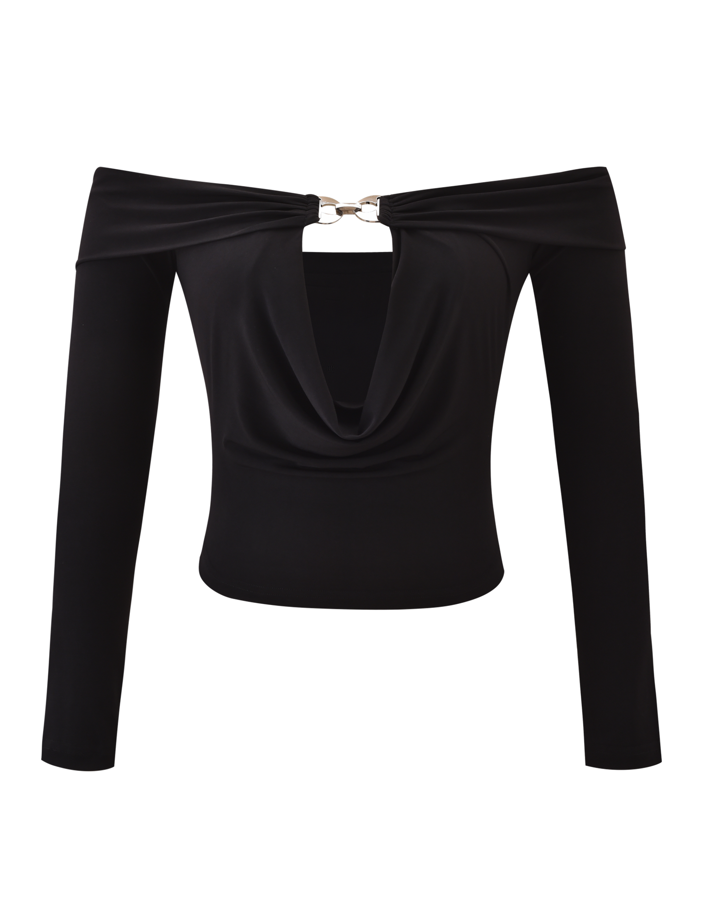 JENESIS LONG SLEEVE TOP - BLACK
