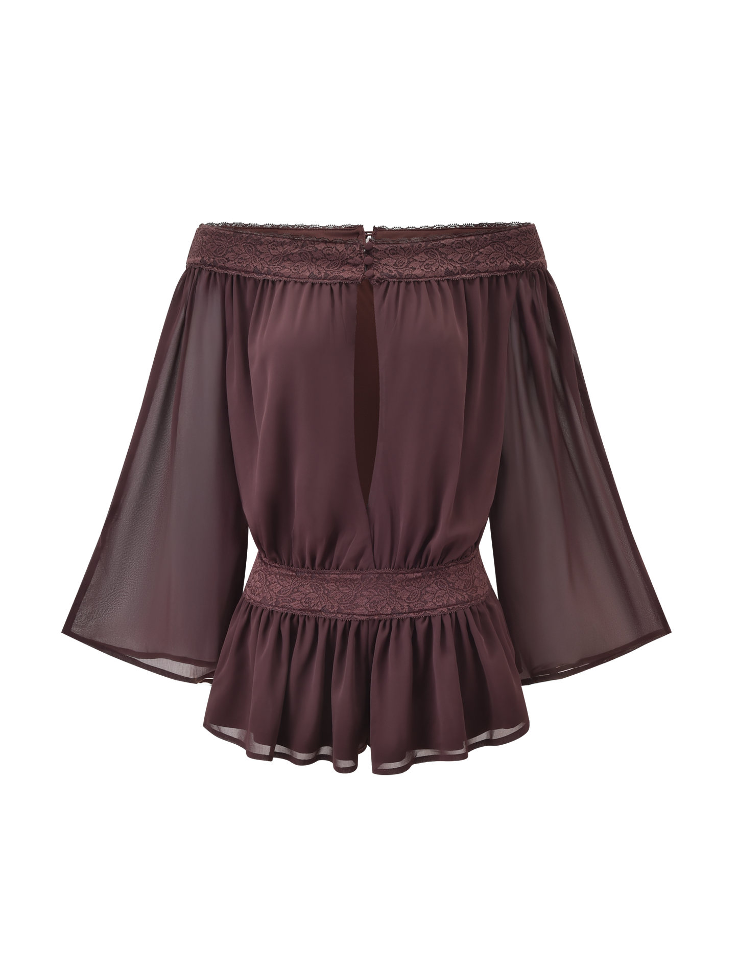 TESSIE PLAYSUIT - BROWN