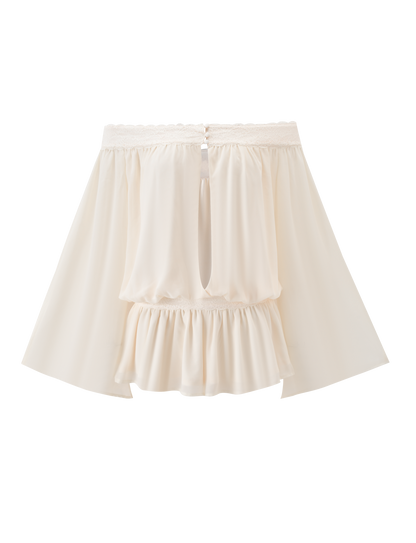 TESSIE PLAYSUIT - IVORY