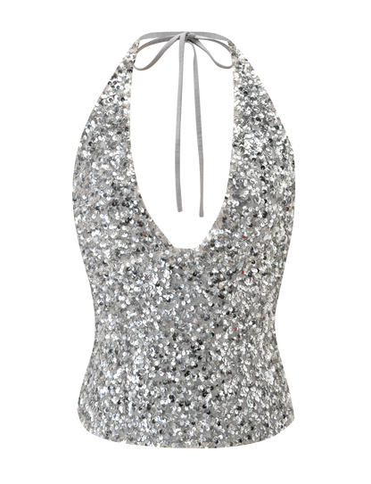 REILYNN TOP - SILVER