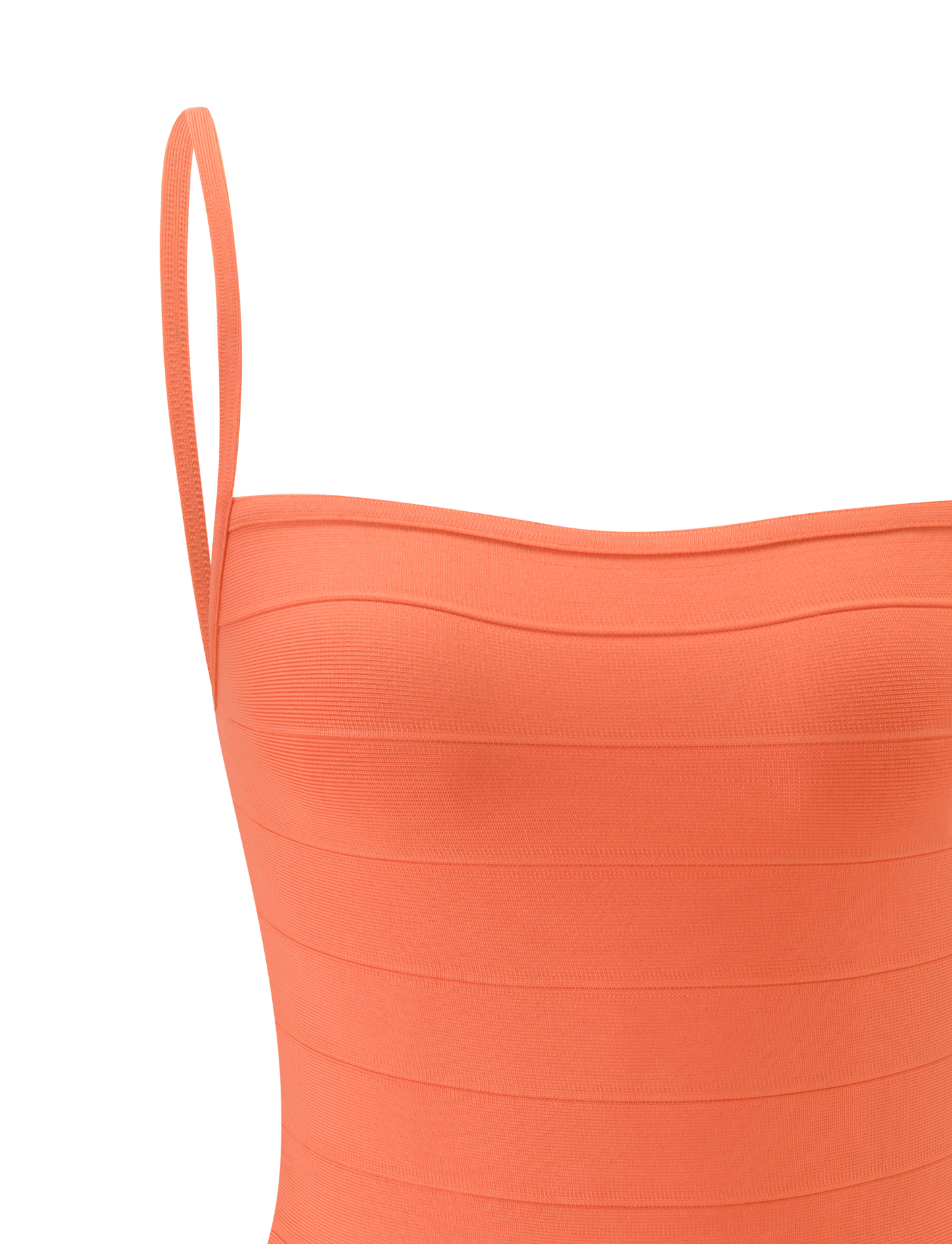 MIDORI MINI BANDAGE DRESS - CORAL
