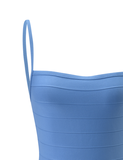MIDORI MINI BANDAGE DRESS - BLUE