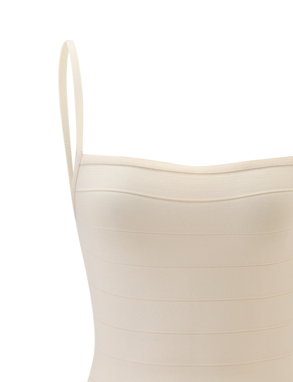 MIDORI MINI BANDAGE DRESS - CREAM