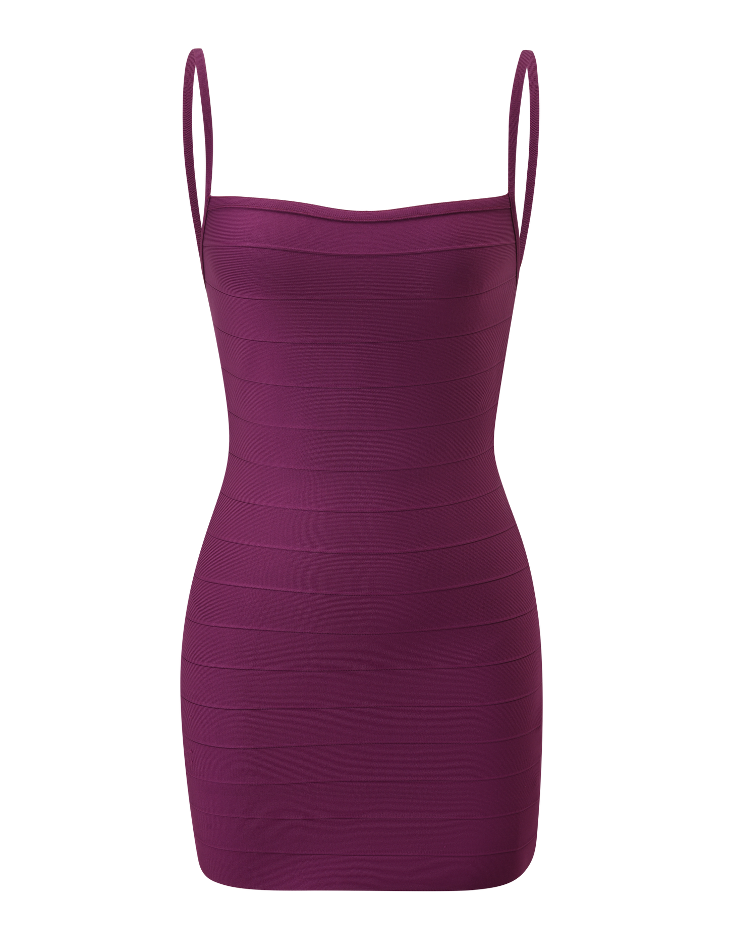 MIDORI MINI BANDAGE DRESS - PLUM