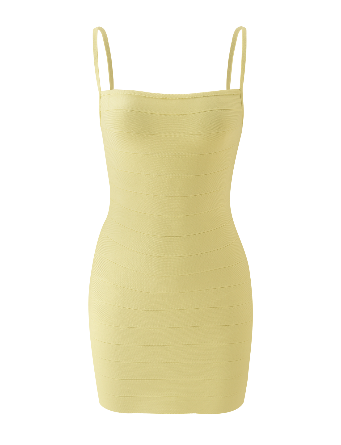 MIDORI MINI BANDAGE DRESS - YELLOW