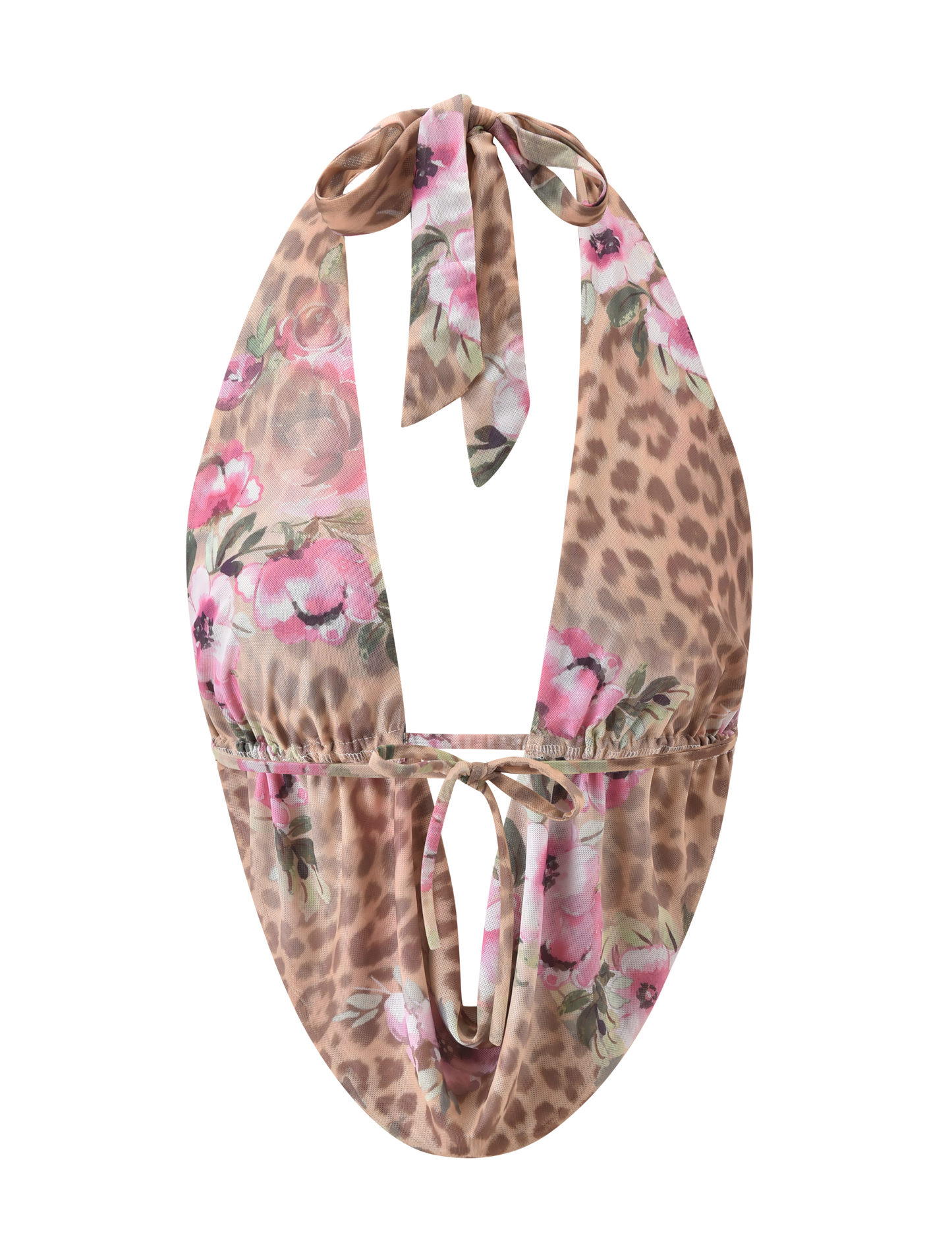 RISA TOP - LEOPARD FLORAL