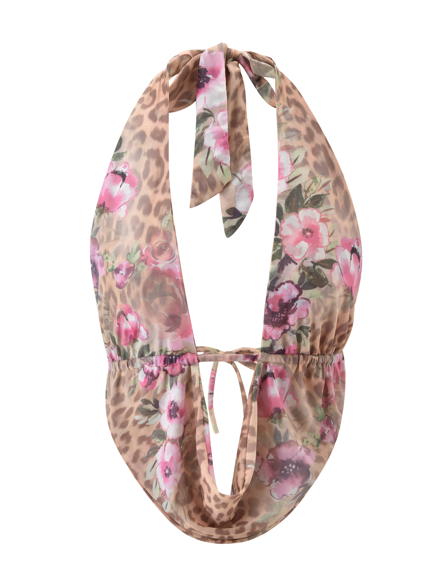 RISA TOP - LEOPARD FLORAL