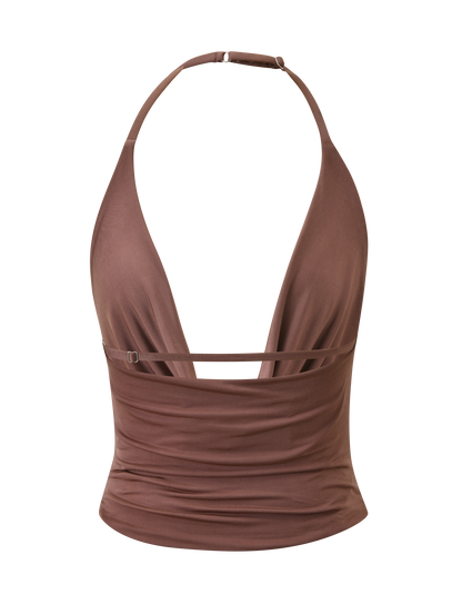 THARA TOP - CHOCOLATE
