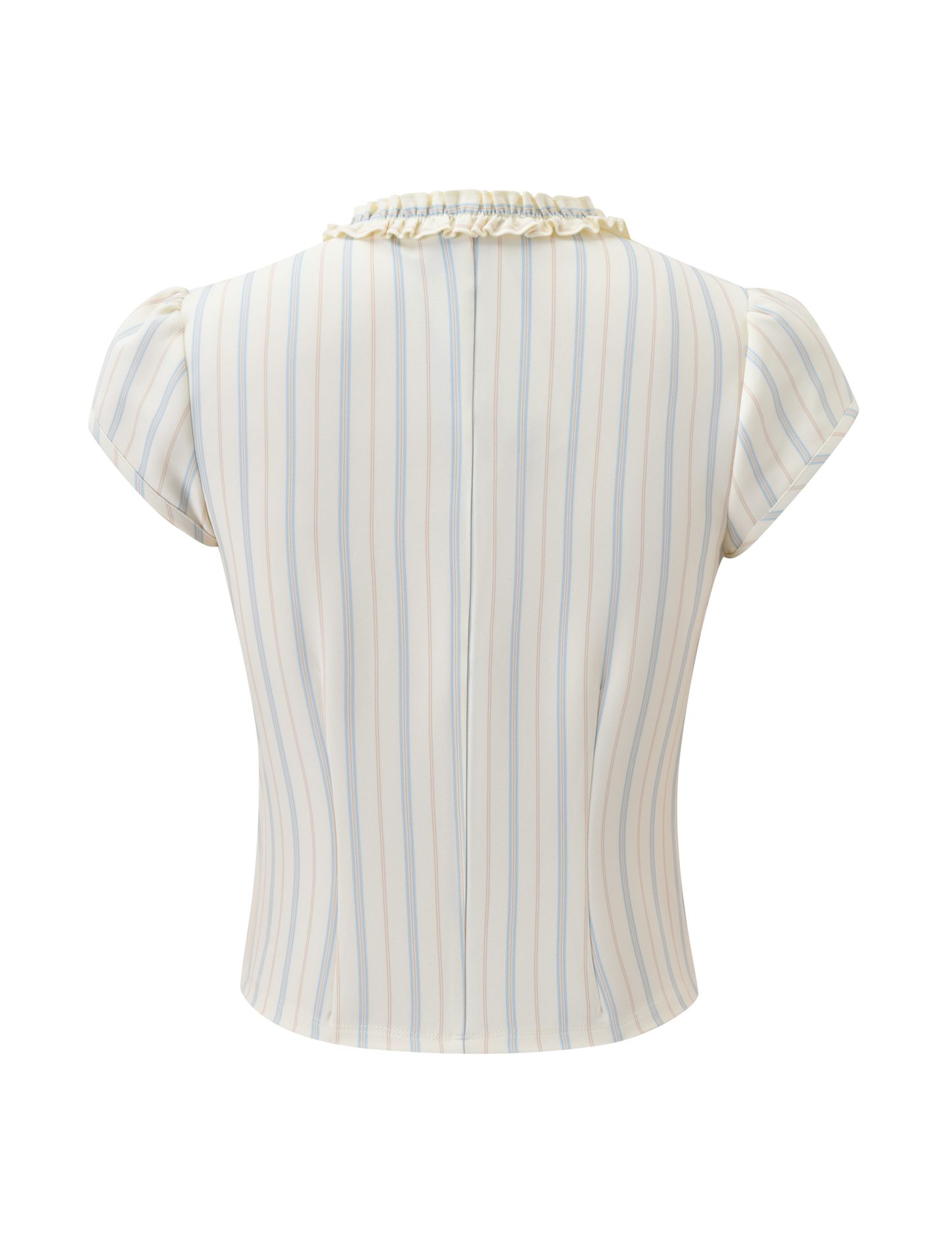 VALERIE RUFFLE TOP - STRIPE