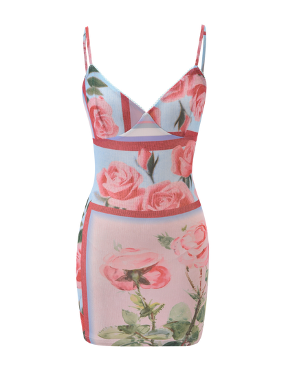 JULIANNA MINI DRESS - POSTCARD FLORAL