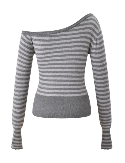 TYLA JUMPER - GREY STRIPE