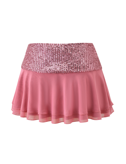 SYLA MINI SKIRT - ROSE