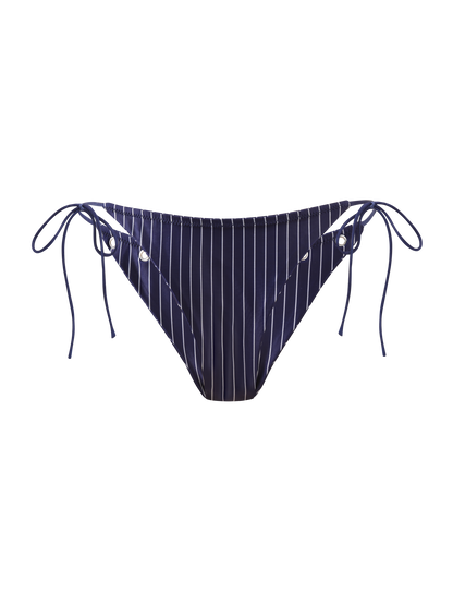 MARREN BIKINI BOTTOM - NAVY PINSTRIPE