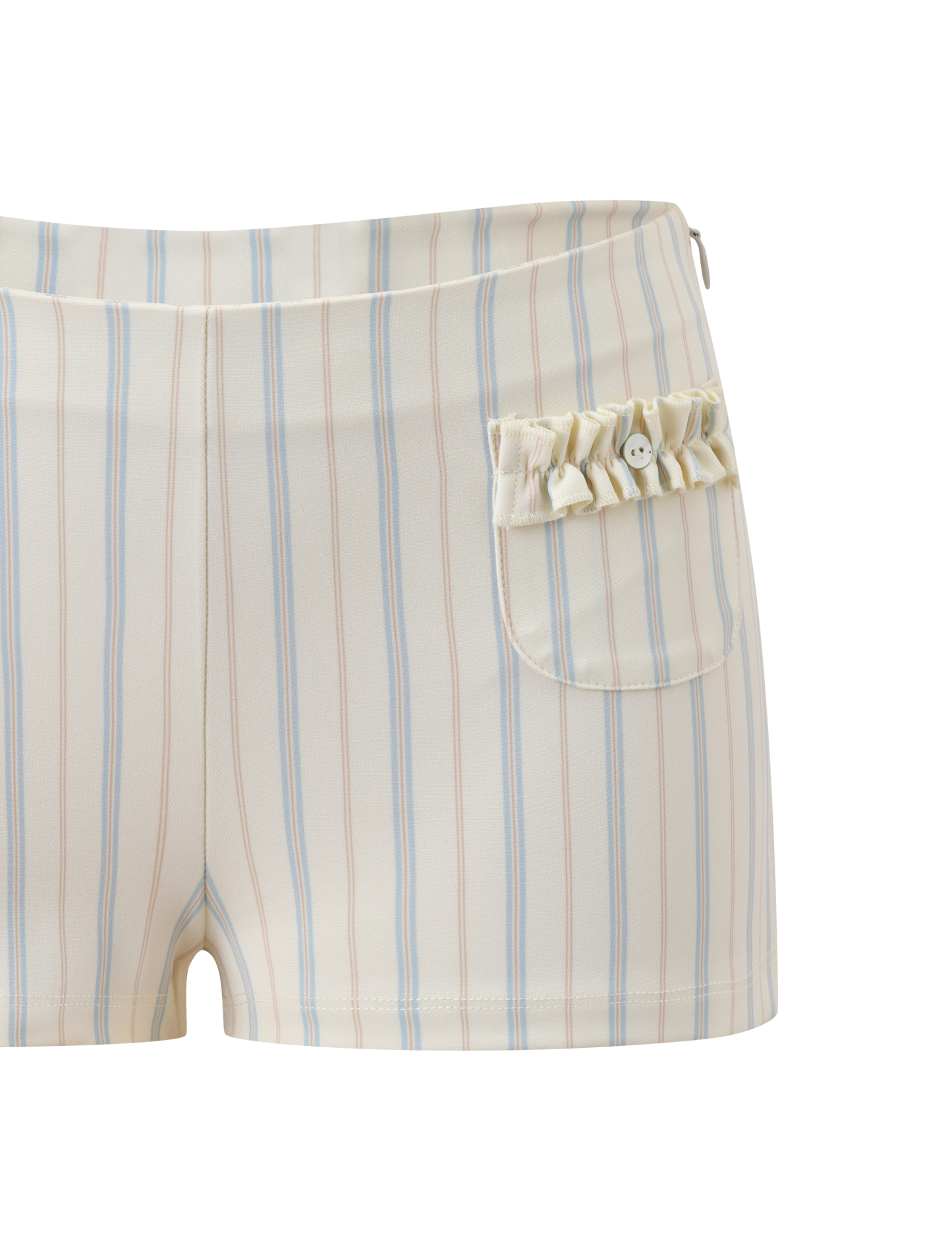 VALERIE RUFFLE HOT SHORT - STRIPE