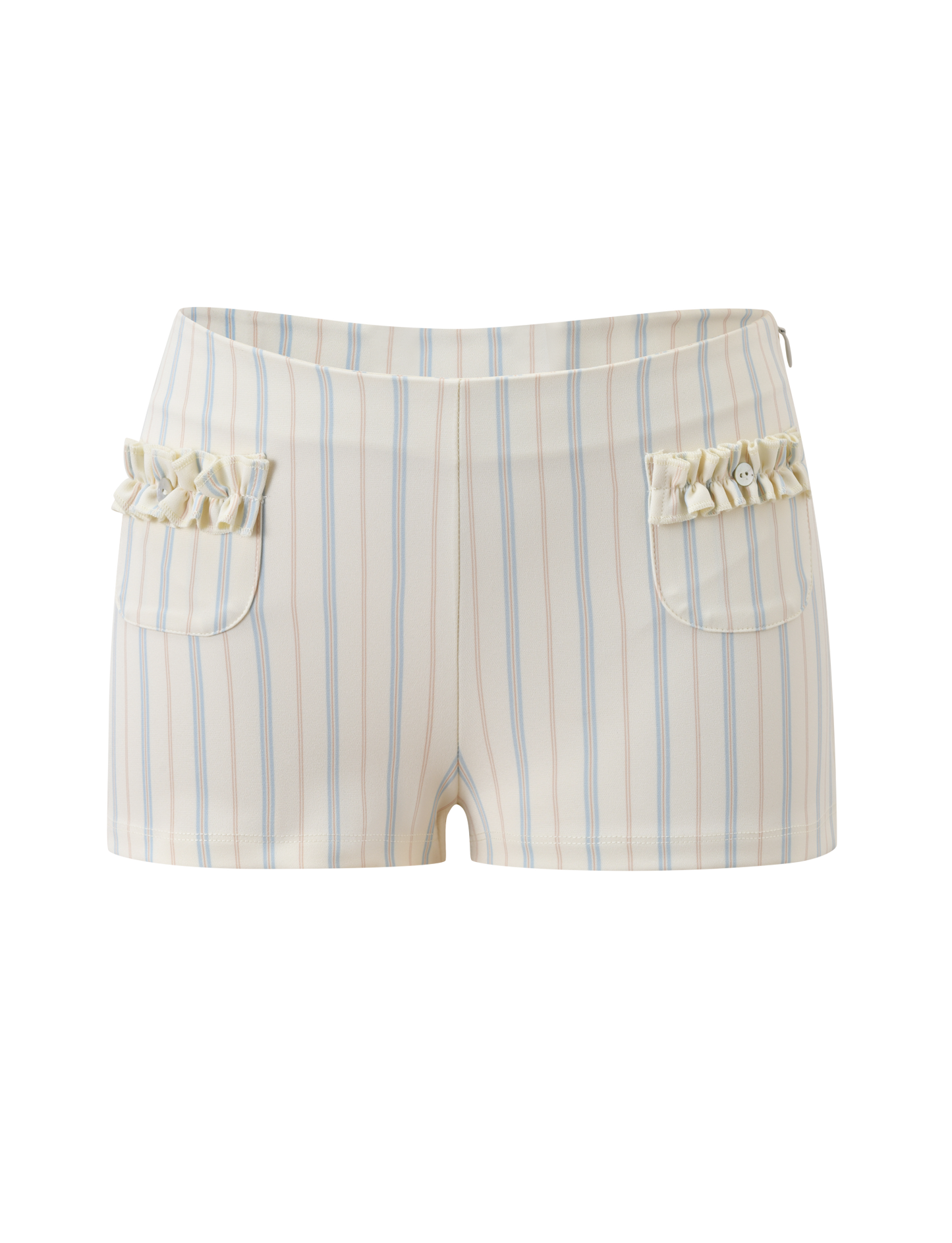 VALERIE RUFFLE HOT SHORT - STRIPE