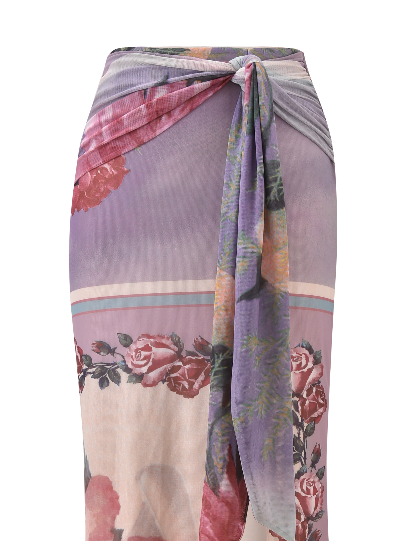 RAFFIE MAXI SKIRT - POSTCARD FLORAL