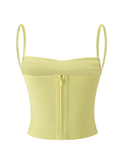 MIDORI BANDAGE TOP - YELLOW