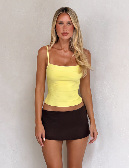 MIDORI BANDAGE TOP - YELLOW