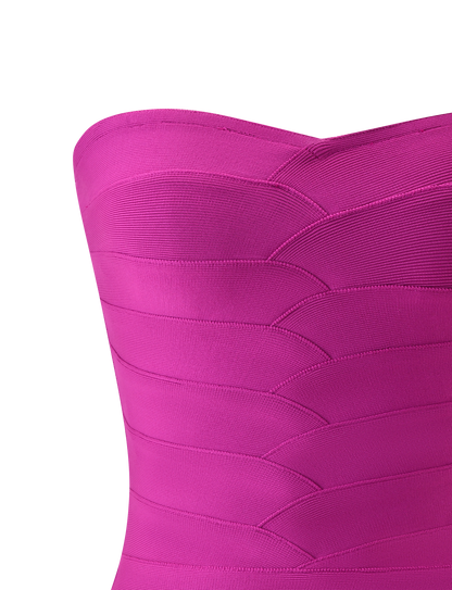 NIYA BANDAGE TOP - MAGENTA