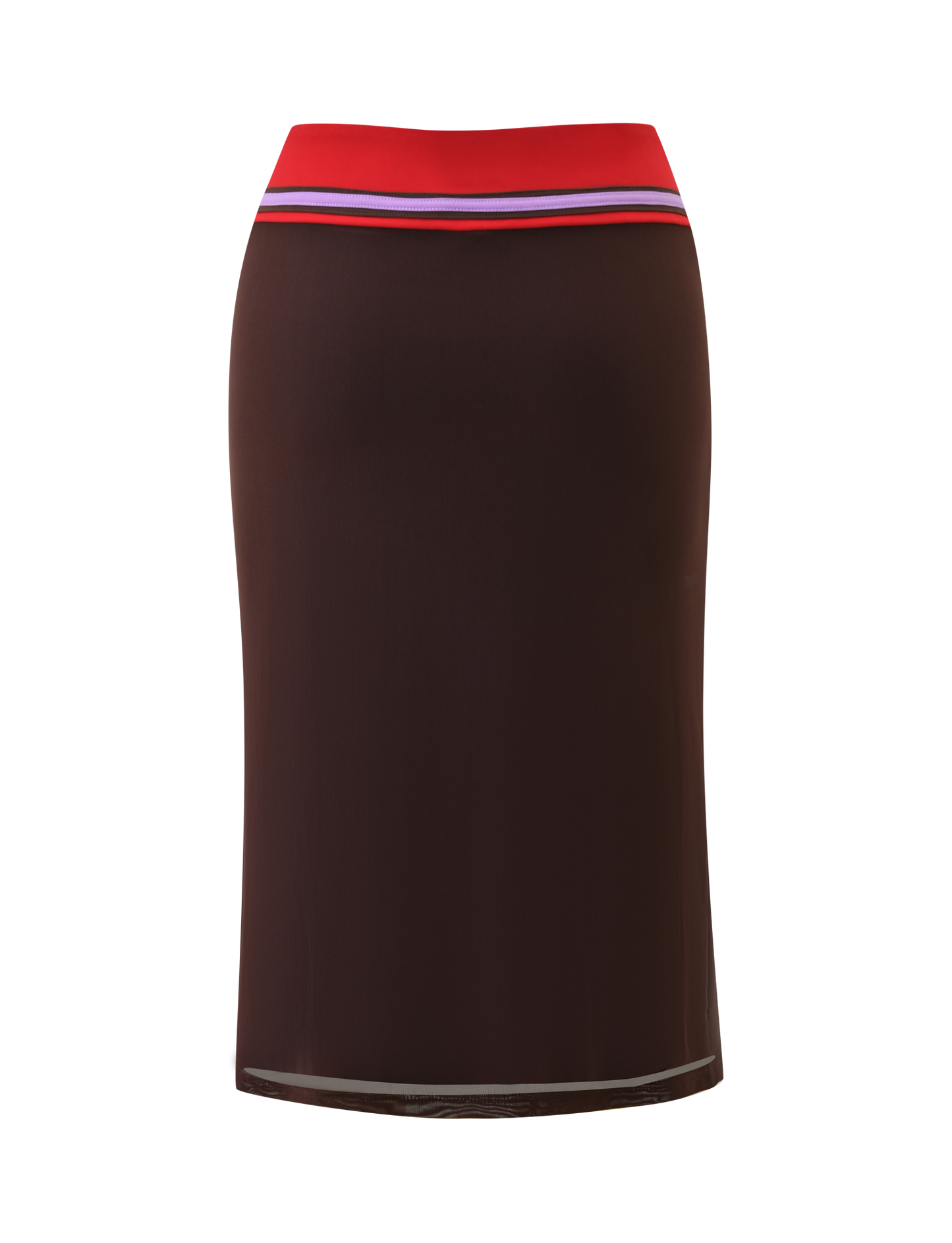 SERAH DIAMANTE MIDI SKIRT - CHOCOLATE