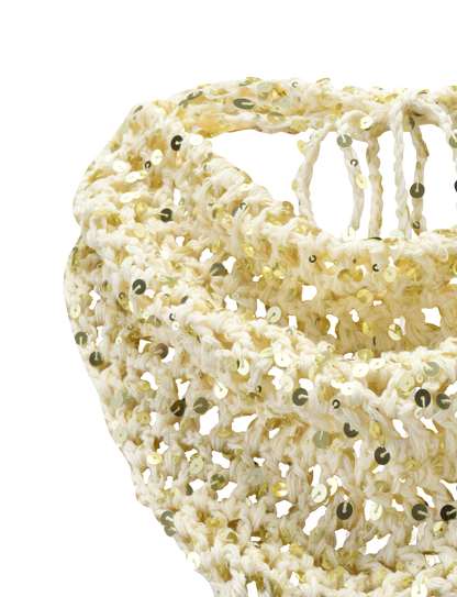 SYLVAN CROCHET SCARF - CREAM