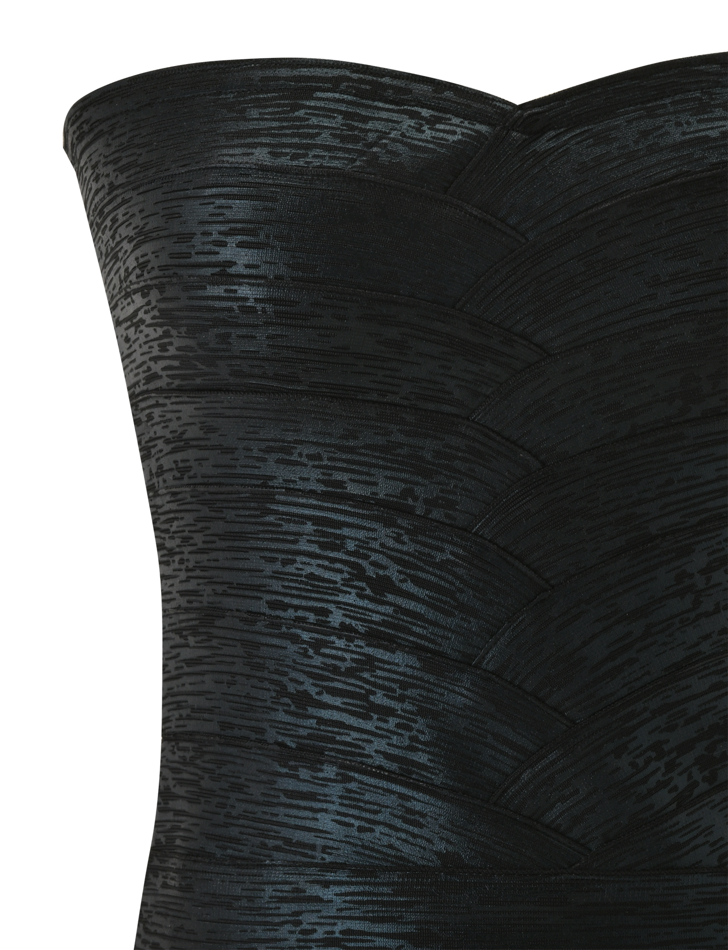 NIYA METALLIC BANDAGE TOP - BLACK