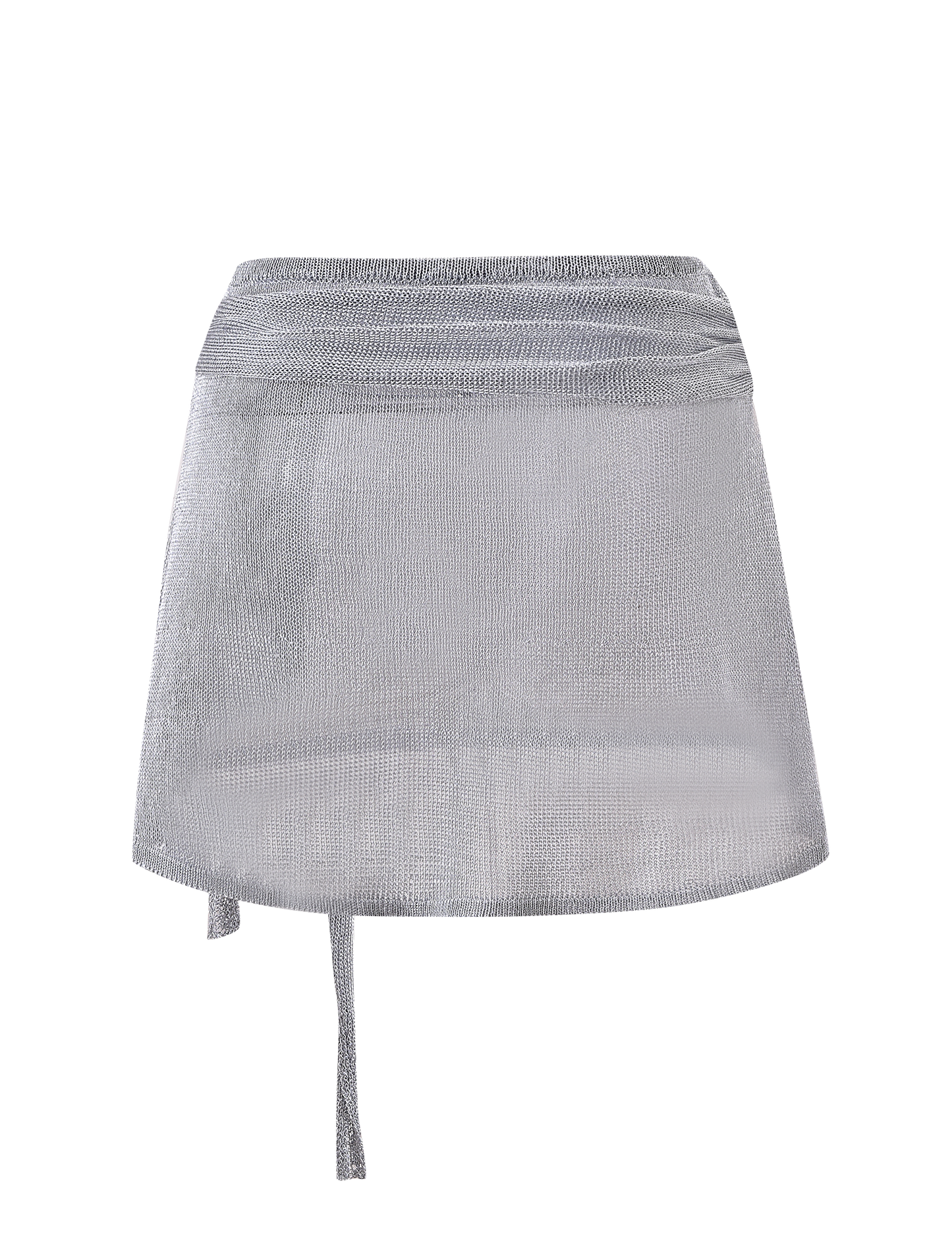ISATANA MINI SKIRT - SILVER