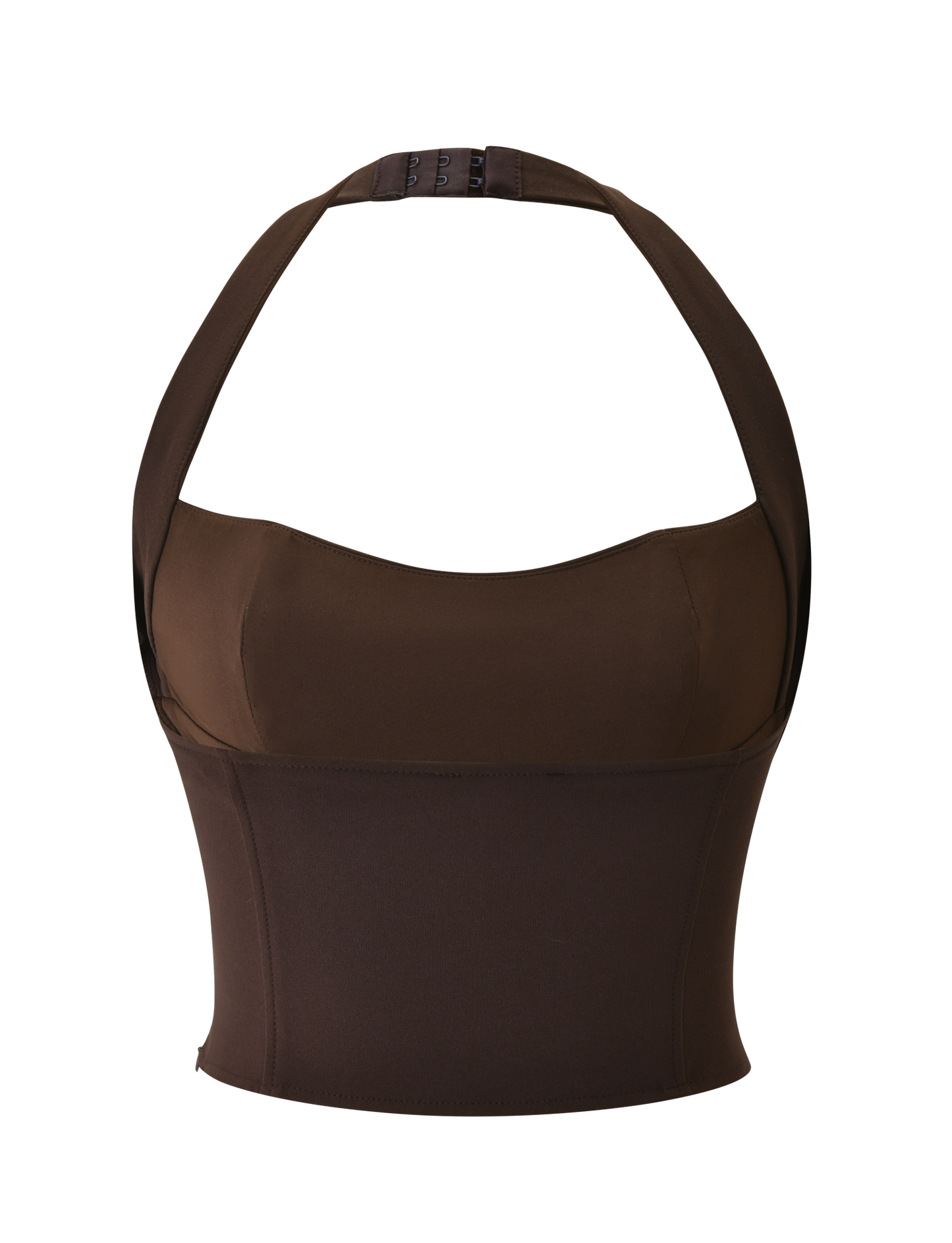 KITTIE BUCKLE TOP - CHOCOLATE