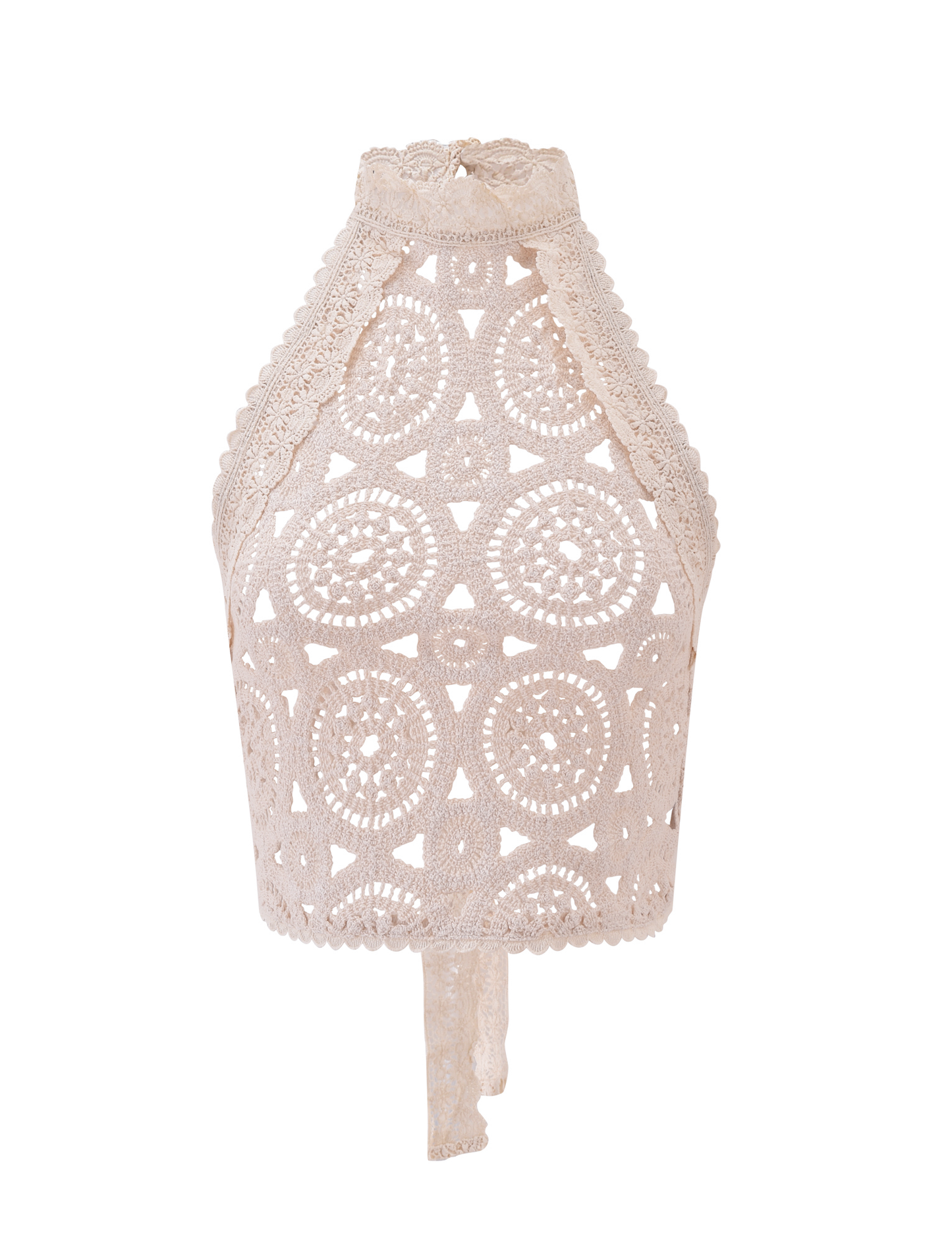 SYNTHIA CROCHET TOP - CREAM