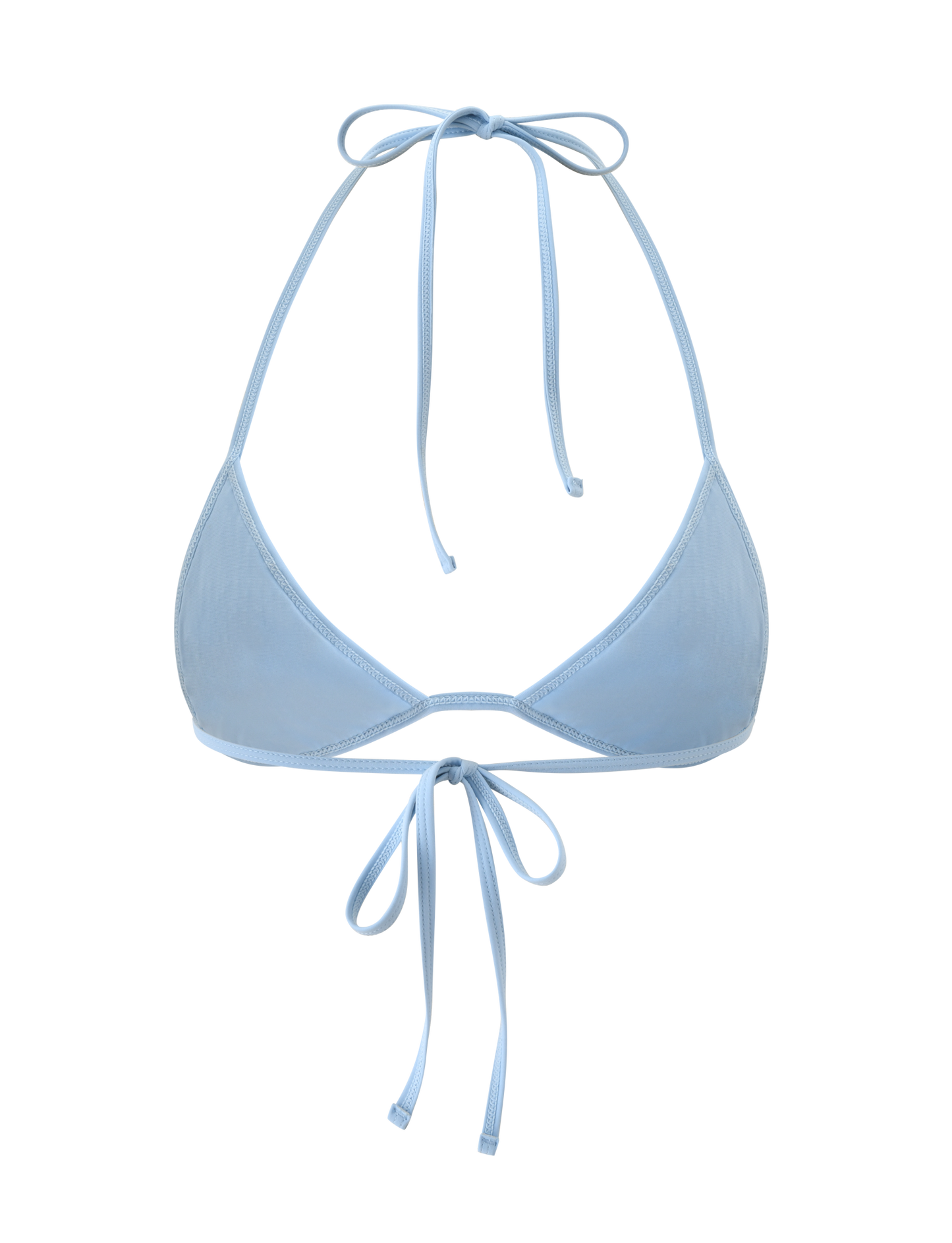 SOLAS SEQUIN BIKINI TOP - SKY BLUE
