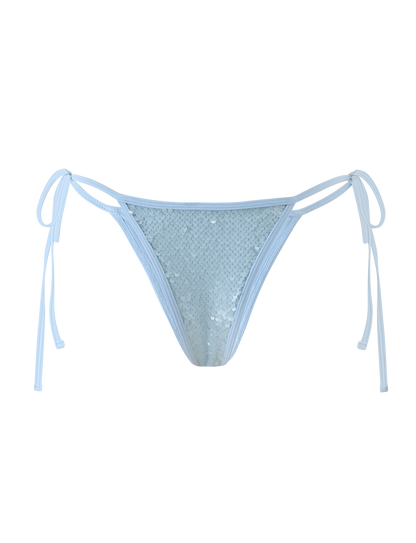 SOLAS SEQUIN BIKINI BOTTOM - SKY BLUE