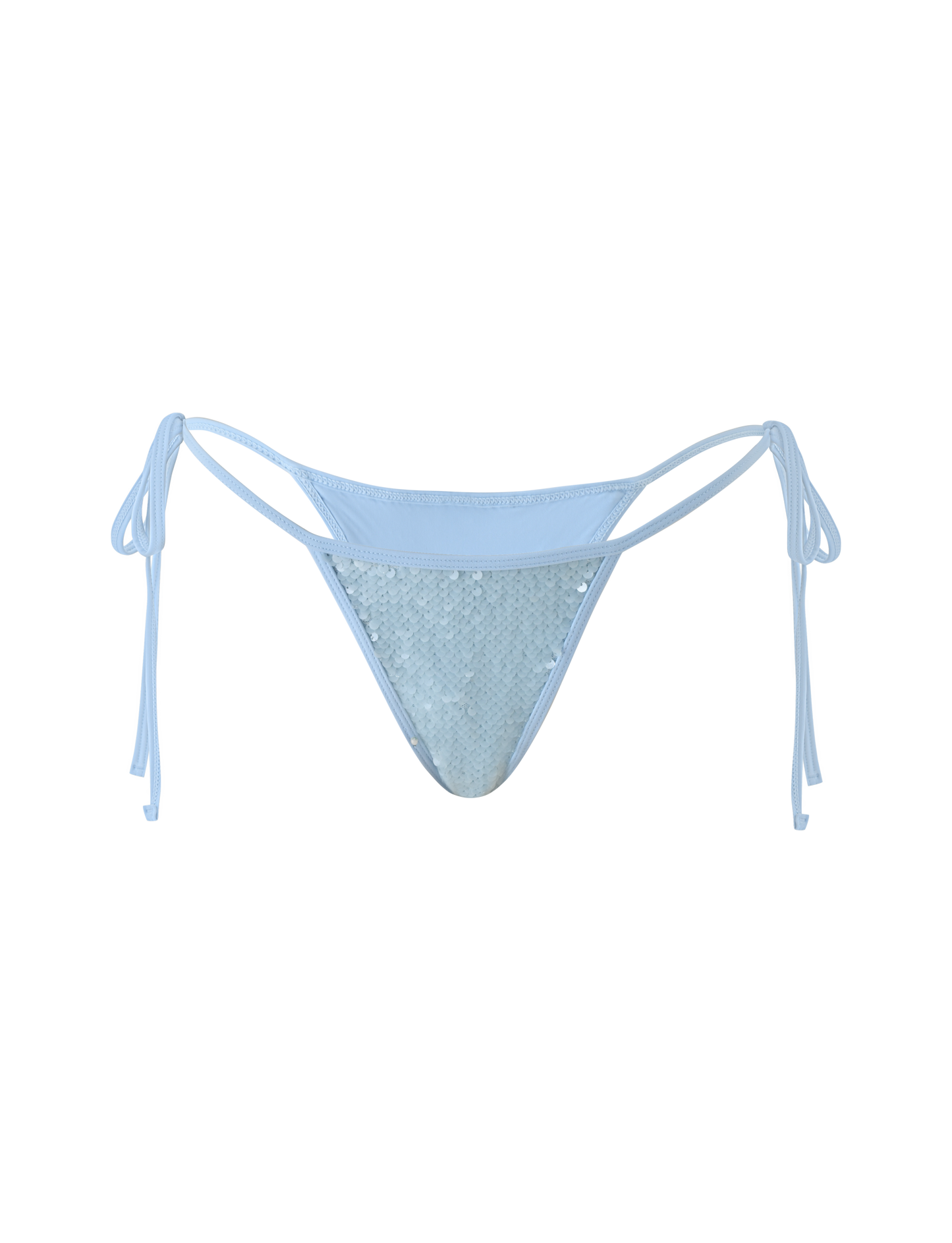 SOLAS SEQUIN BIKINI BOTTOM - SKY BLUE