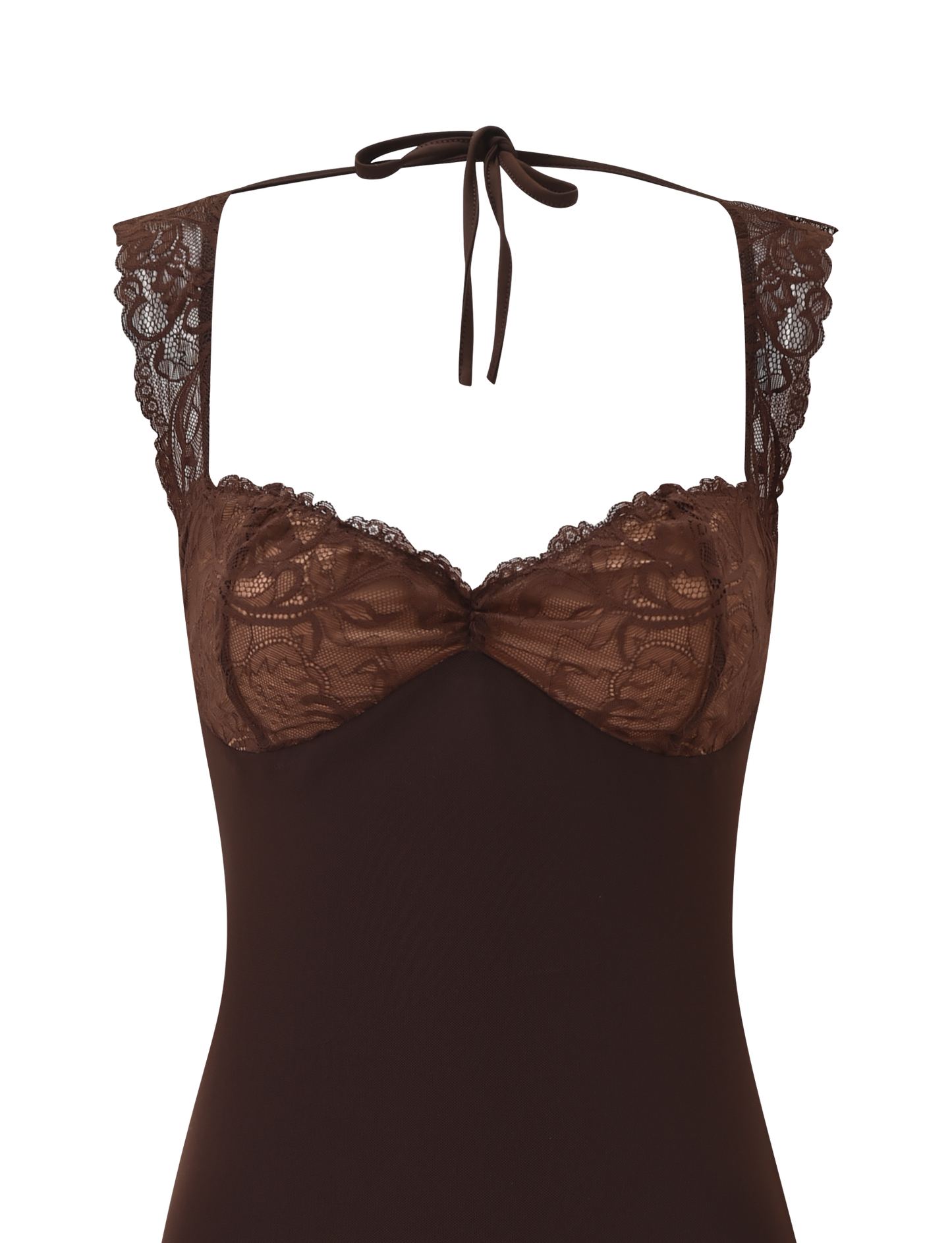 NYOMI MINI DRESS - CHOCOLATE