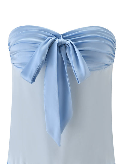 LUX MINI DRESS - BABY BLUE