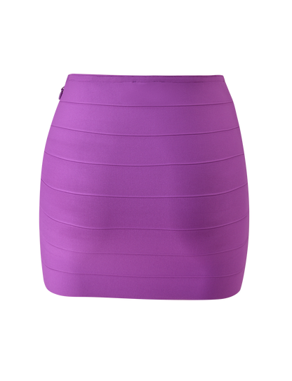 NYX BANDAGE MINI SKIRT - ULTRA VIOLET