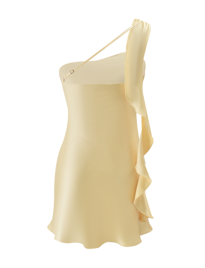 RAINEY MINI DRESS - BUTTER