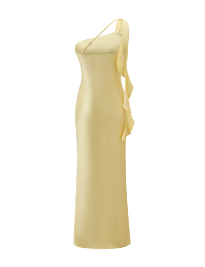 RAINEY MAXI DRESS - BUTTER YELLOW