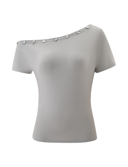 MARITA TOP - DOVE GREY