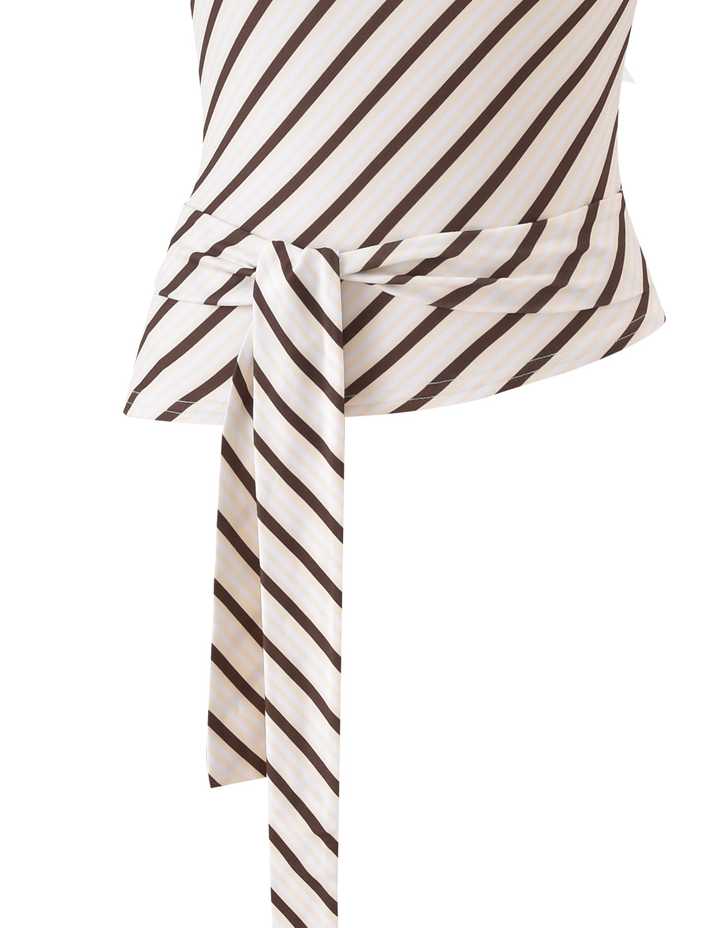 LYLE ONE SHOULDER TOP - YELLOW STRIPE