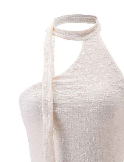 MYLAH ONE SHOULDER TOP - IVORY